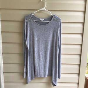 89th and Madison Women’s Top Light Blue Size XL